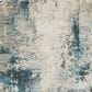 Oriental Weavers Bauer Abstract 2"3" x 7"6" Blue Runner, , large