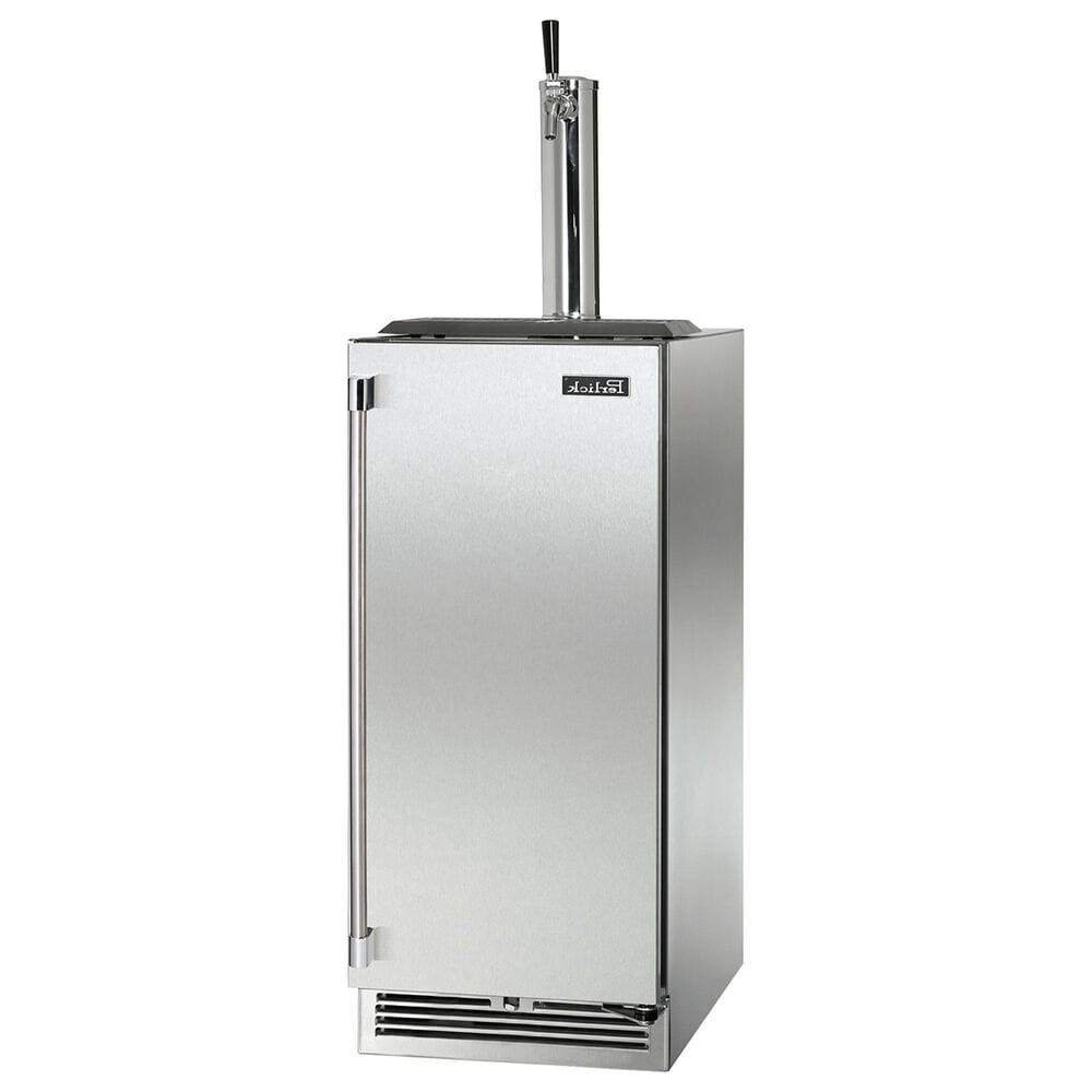 Perlick Outdoor Signature Series 2.8 Cu. Ft. Beverage Dispenser with Right Hinge in Stainless Steel and Panel Ready, , large