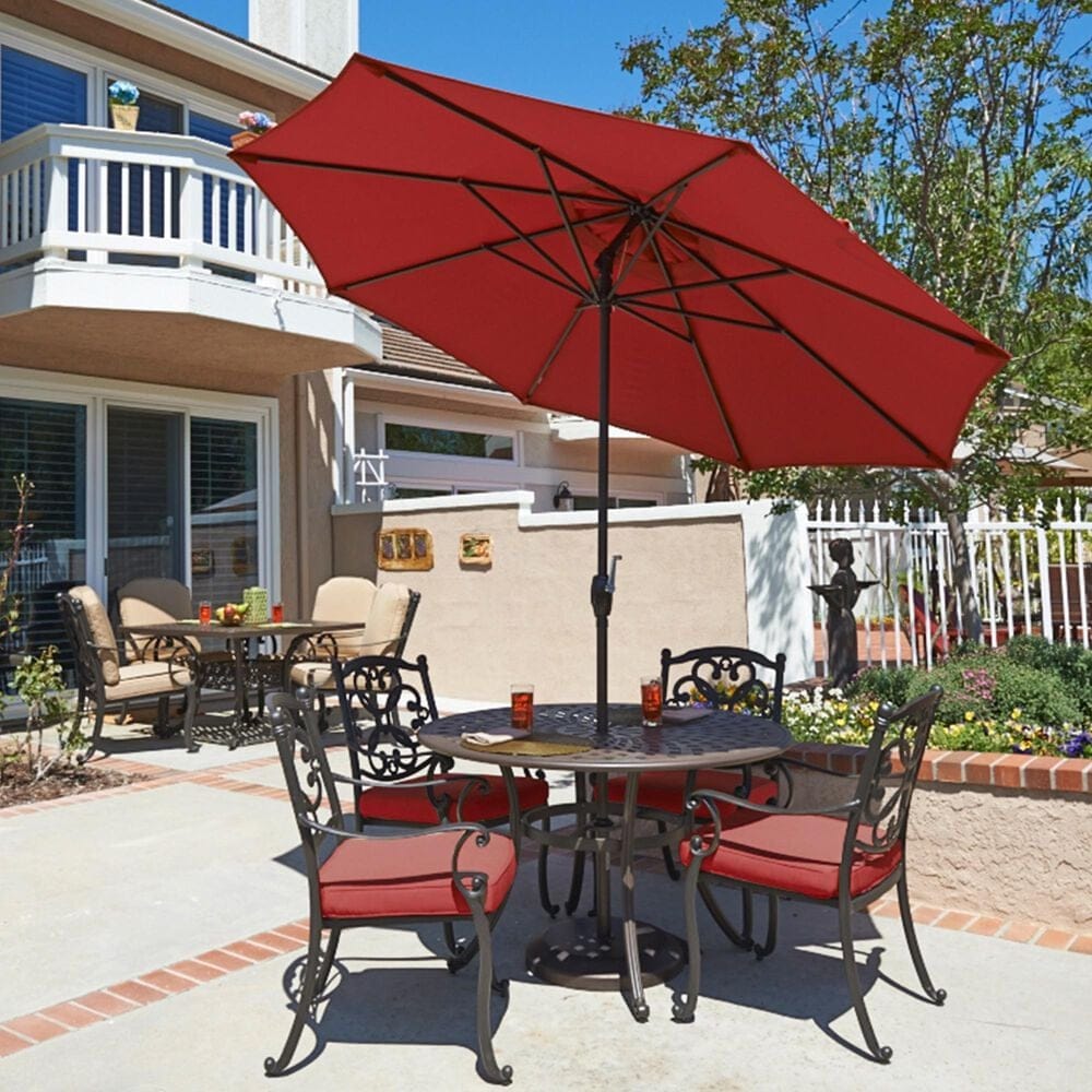 California Umbrella Casa 9&#39; Red Market Umbrella without Base, , large