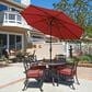 California Umbrella Casa 9" Red Market Umbrella without Base, , large