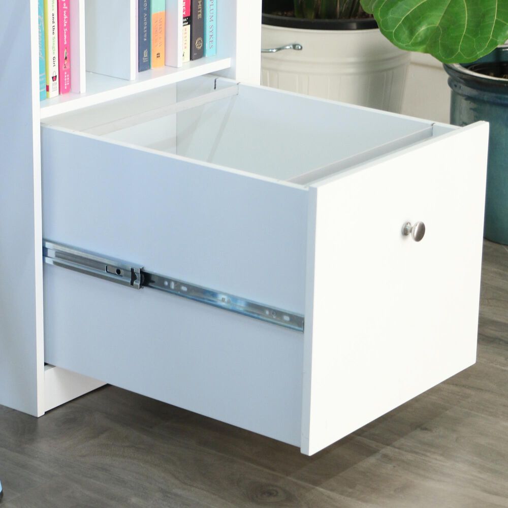 Walker Edison Clara Deluxe Desk in White, , large