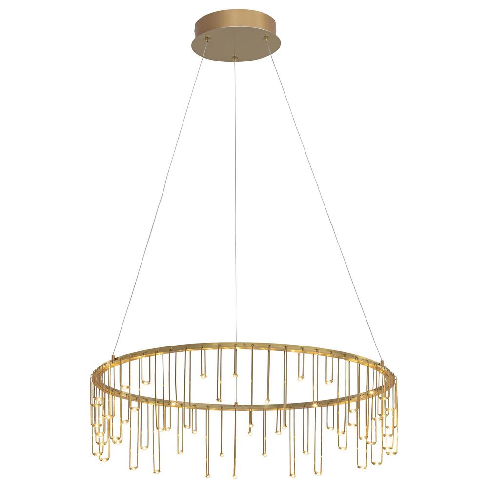 Golden Lighting Lucerna 26" 1-Light LED Chandelier in Gold, , large