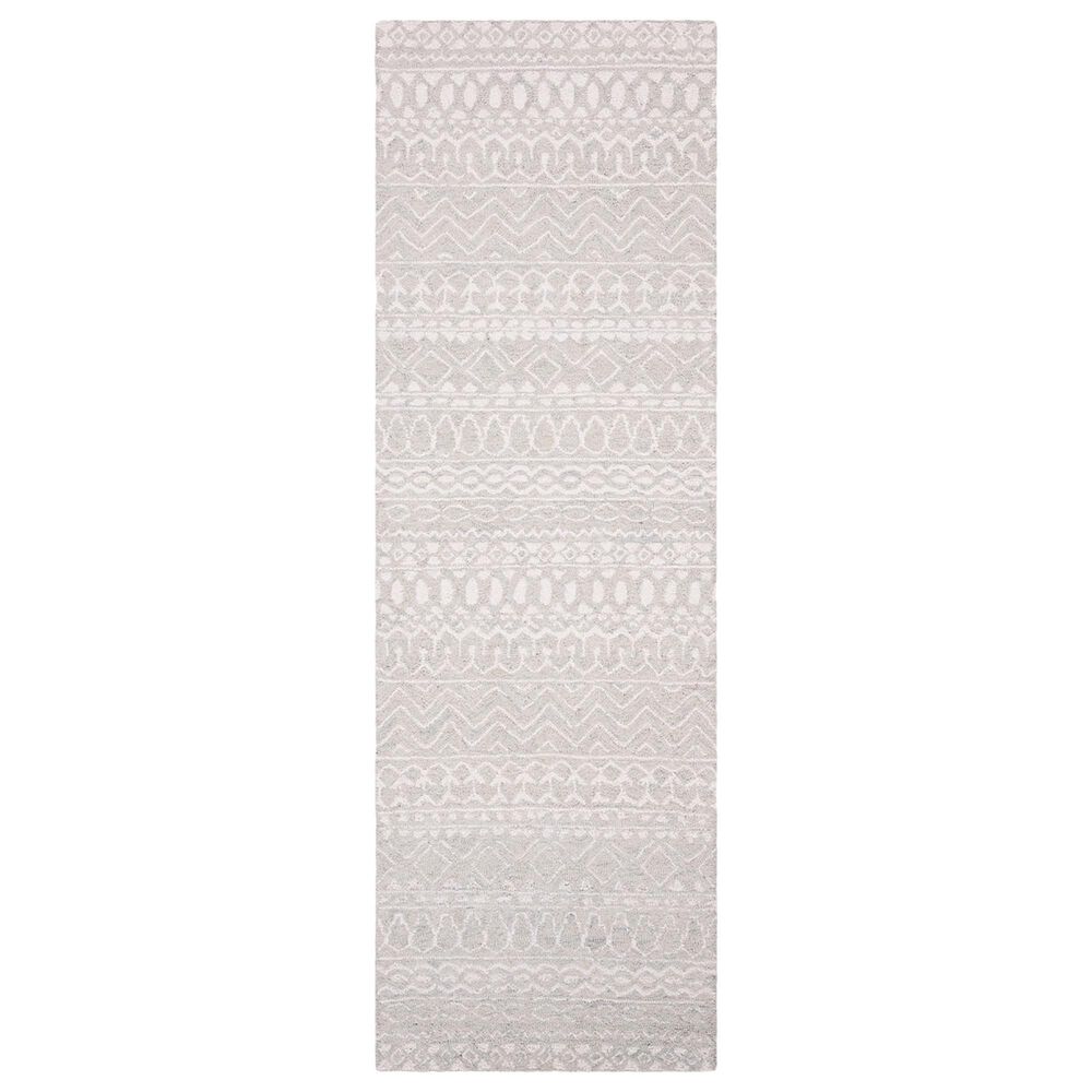 Safavieh Micro-Loop 2"3" x 8" Aqua and Ivory Runner, , large