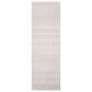 Safavieh Micro-Loop 2"3" x 8" Aqua and Ivory Runner, , large
