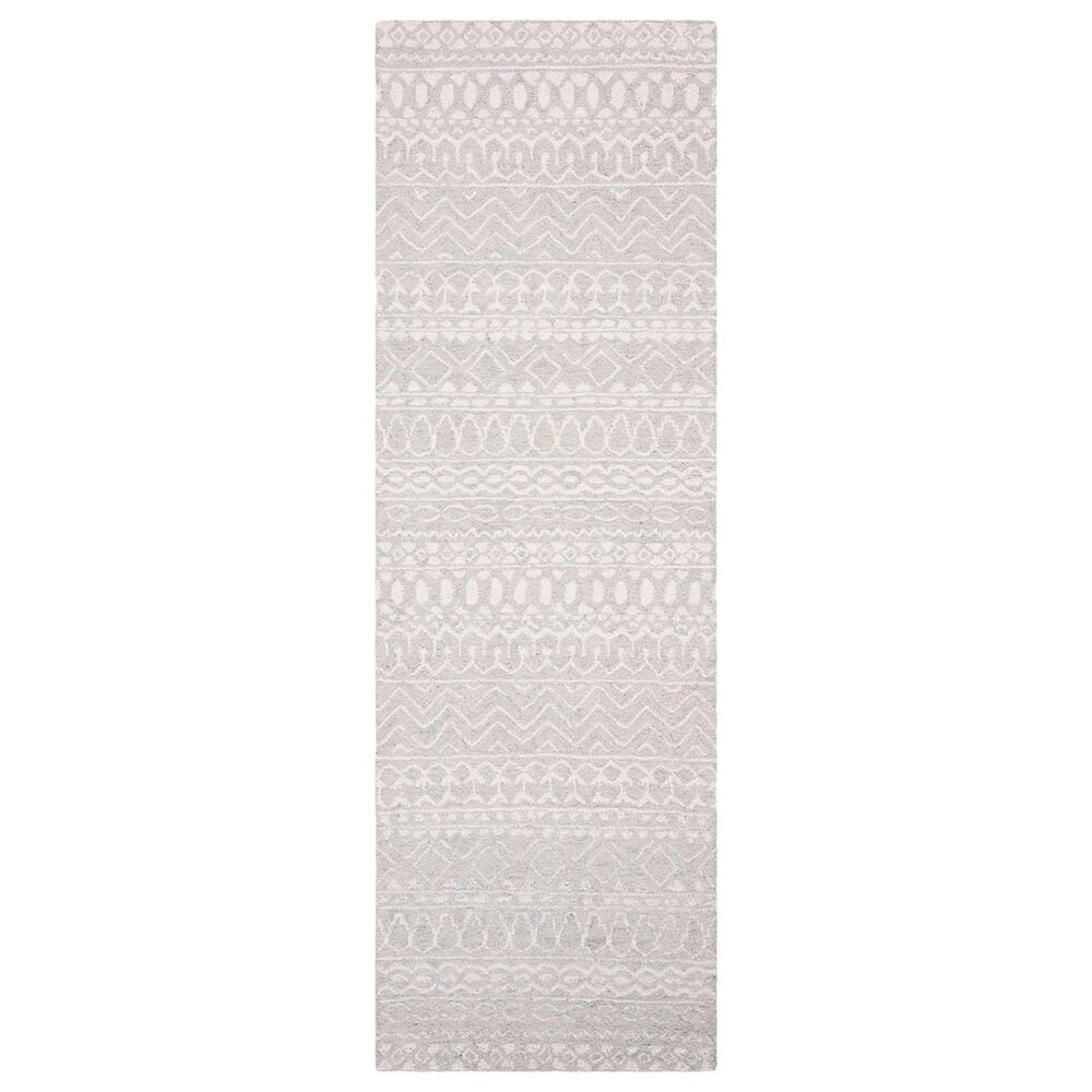 Safavieh Micro-Loop 2"3" x 8" Aqua and Ivory Runner, , large