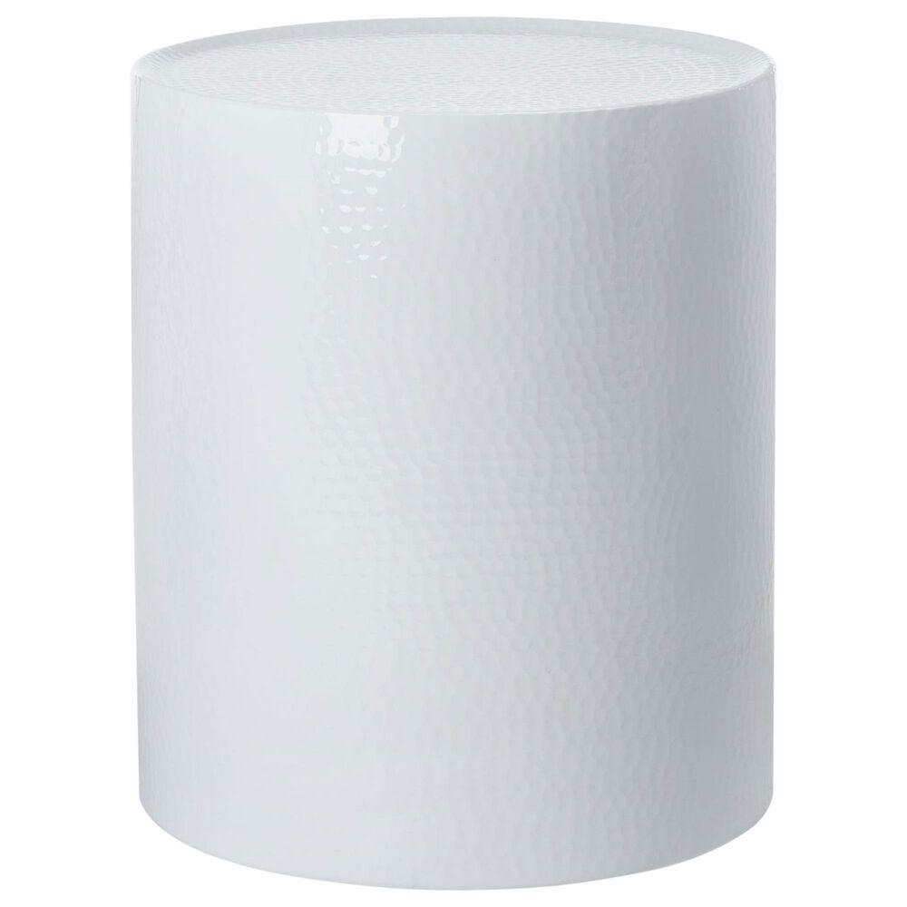 Safavieh Polonium Hammered Table in White, , large