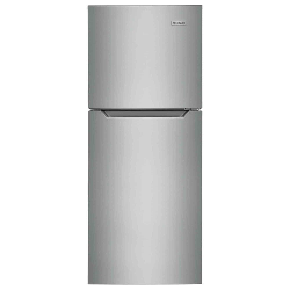 Frigidaire 10.1 Cu. Ft. Top Freezer Apartment Size Refrigerator in Brushed Steel, , large