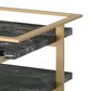 Furniture of America Magee Coffee Table Set in Black and Gold (Set of 2), , large