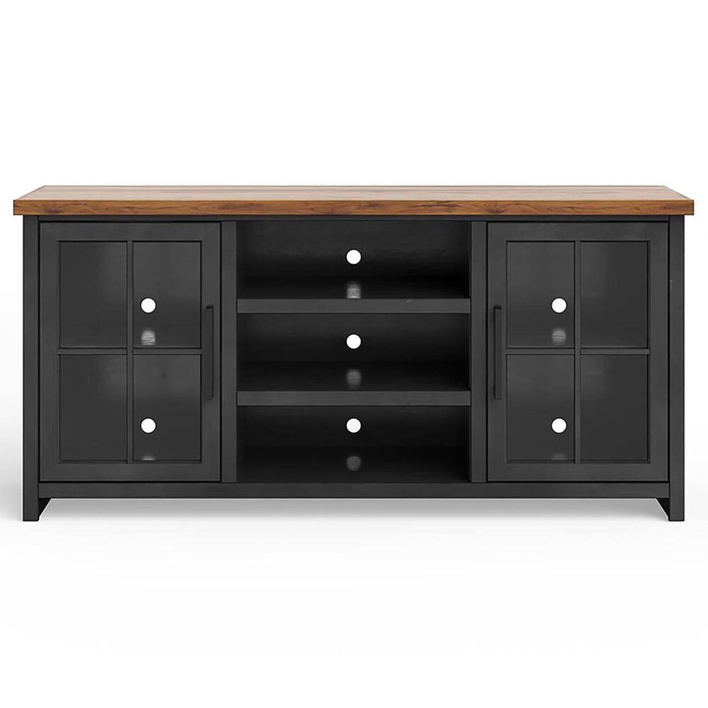 Endress International Essex 67&quot; TV Stand in Black and Whiskey, , large