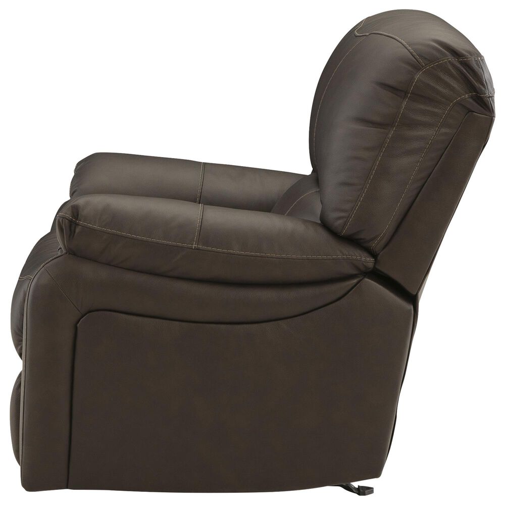 Ashley Leesworth Power Reclining Sofa and Recliner Set in Dark Brown, , large