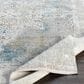 Surya Solar 3" x 8" Sky Blue, Charcoal, Light Gray, White and Saffron Runner, , large