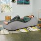 Jaxx Arlo Chaise Lounge Bean Bag Chair in Grey, , large