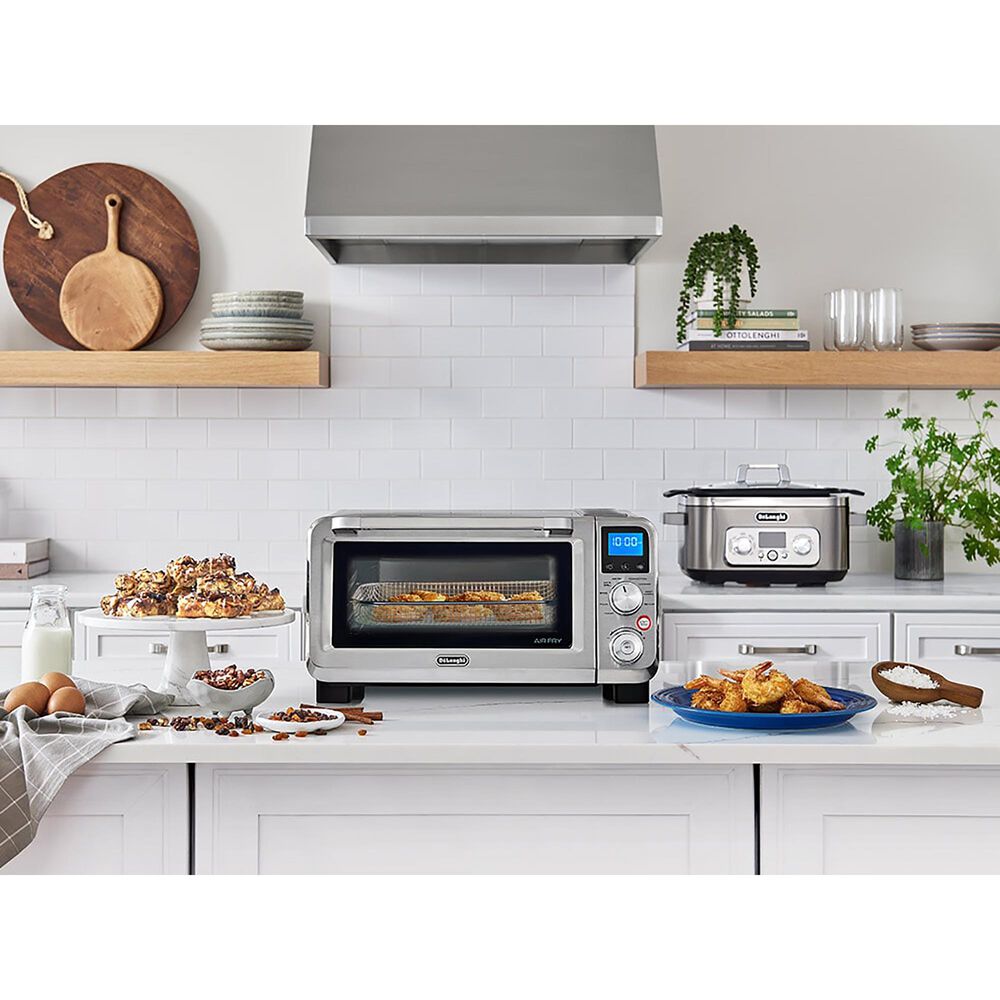 De&#39;Longhi Livenza 0.5 Cu. Ft. 9-In-1 Digital Air Fry Convection Toaster Oven in Silver, , large