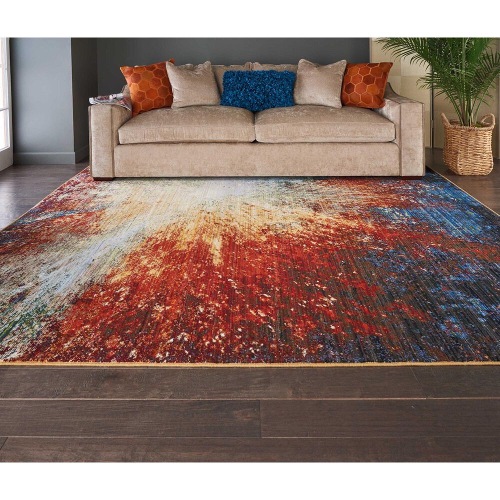 Nourison Chroma CRM04 7&#39;9&quot; x 9&#39;9&quot; Lava Flow Area Rug, , large