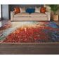 Nourison Chroma CRM04 7"9" x 9"9" Lava Flow Area Rug, , large