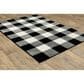 Oriental Weavers Georgia Geometric 678D0 3"10" x 5"5" Black and Ivory Area Rug, , large
