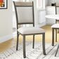 Linon Home Decor Franklin Side Chair in Warm Pewter and Grey, , large