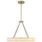 Minka-Lavery Divinely 28.88" Chandelier with Etched Shade in Celeste Brass, , large