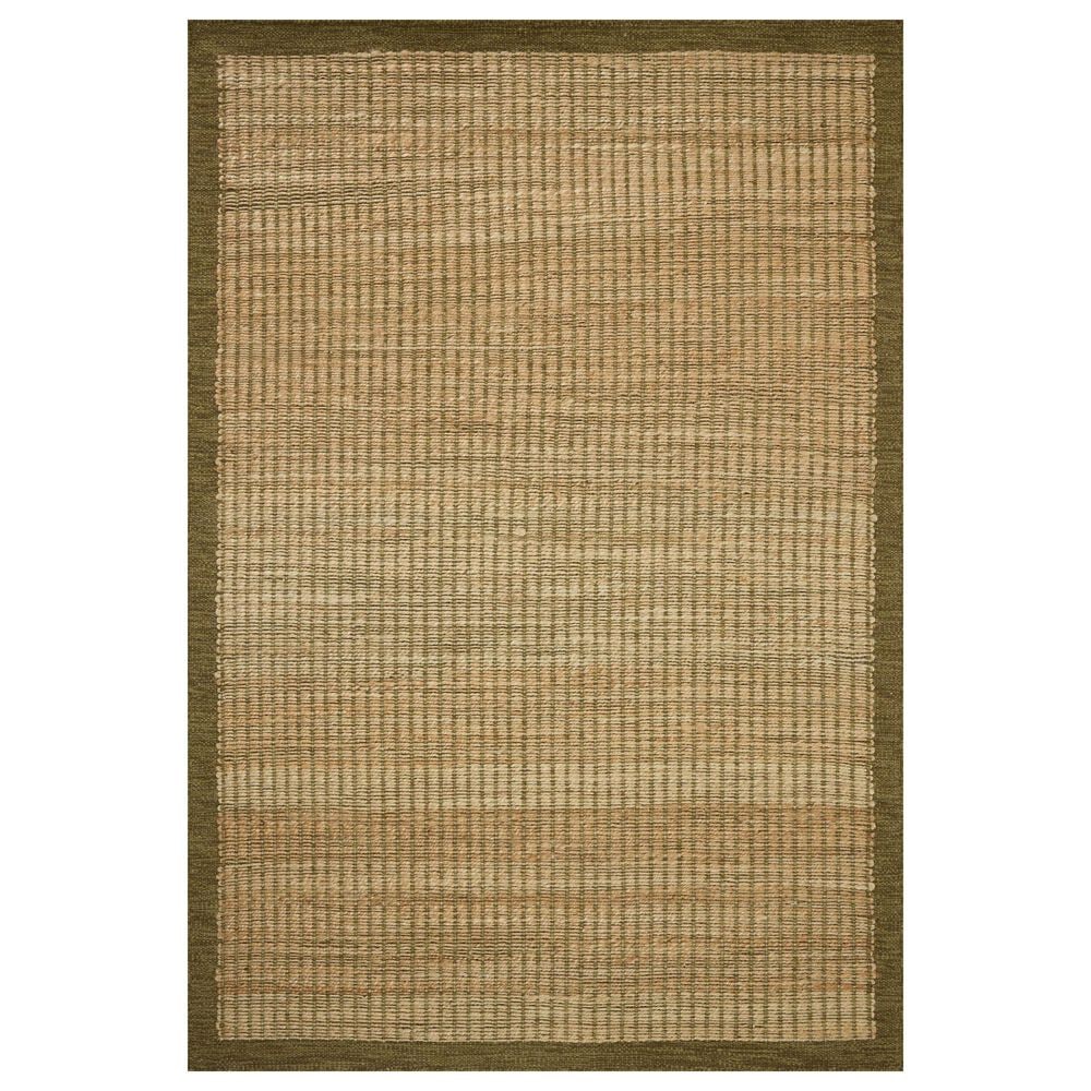 Amber Lewis x Loloi Lilah Natural and Olive 7"9" x 9"9" Area Rug, , large