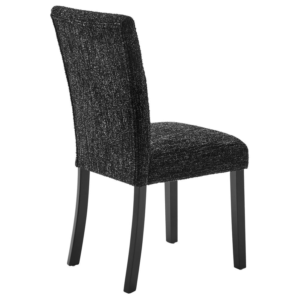 Modern Market Contemporary Dining Side Chair in Black Upholstery, , large