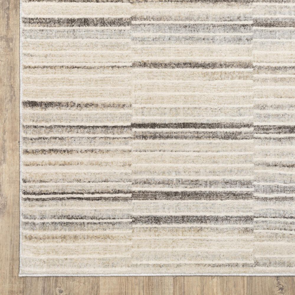 Oriental Weavers Oliver Blue and Grey 3'3" x 5' Area Rug, , large