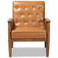 Baxton Studio Sorrento Lounge Chair in Tan, , large