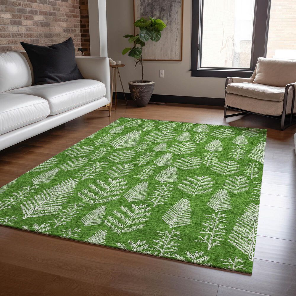 Dalyn Rug Company Wonderland WN21 5&#39; x 7&#39;6&quot; Green Indoor/Outdoor Area Rug, , large