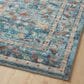 Rifle Paper Co Crafted by Cloth and Company Courtyard 2" x 5" Eve Blue Runner, , large