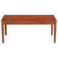 Hearth and Haven Bryan Outdoor Slatted Wood Coffee Table in Mahogany, , large