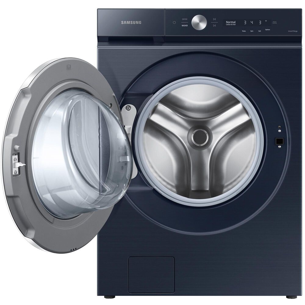 Samsung Bespoke 5.3 Cu. Ft. Ultra Capacity Front Load Washer with Ai OptiWash and Auto Dispense in Brushed Navy., , large