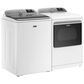 Maytag 5.3 Cu. Ft. Top Load Washer and 7.4 Cu. Ft. Electric Dryer Laundry Pair in White, , large