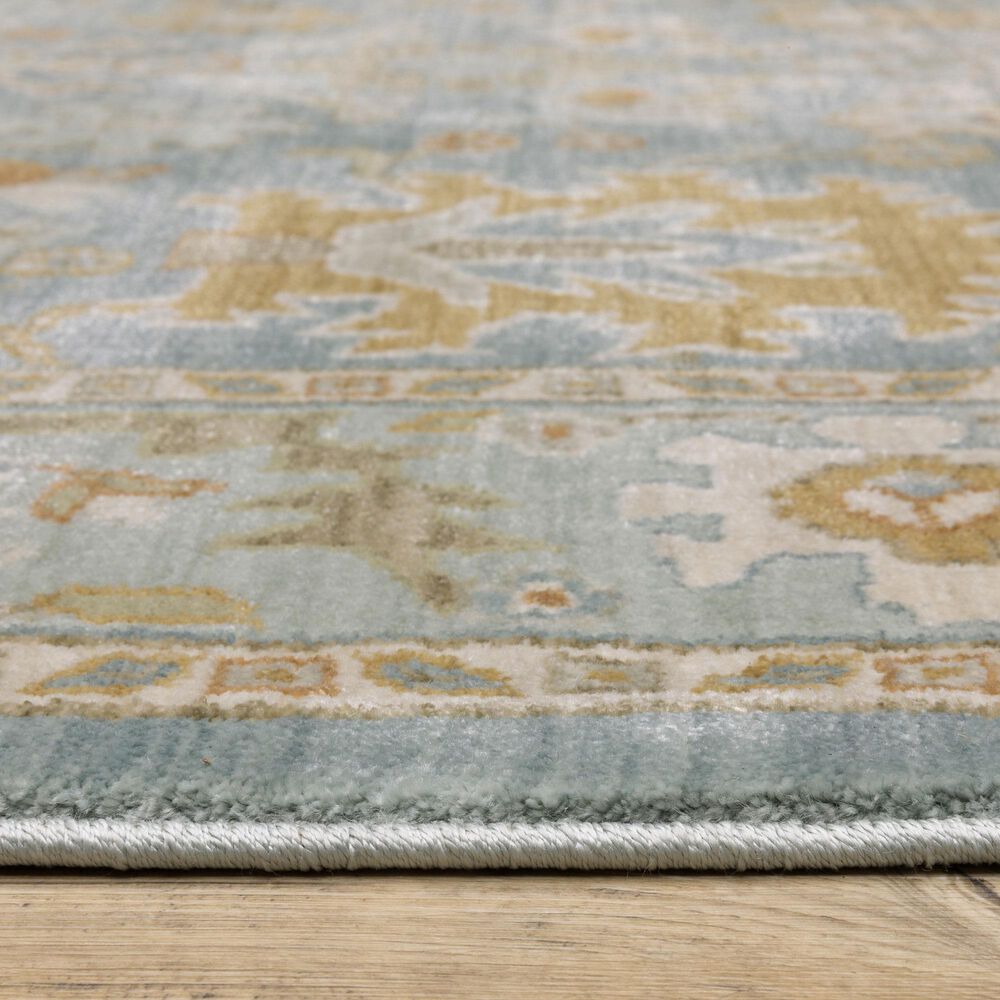 Oriental Weavers Maeve MAE02 Blue and Rust 2&#39;3&quot; x 7&#39;6&quot; Runner, , large