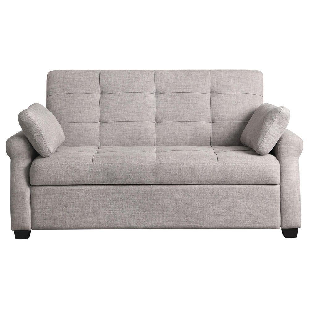 Lifestyle Solutions Hampton Queen Convertible Sofa in Steel, , large