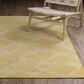 Oriental Weavers Havana Yellow and Ivory 1"10" x 7"3" Indoor/Outdoor Runner, , large