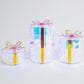 The Gerson Company 3-Piece USB Electric Lighted Holographic Gift Box Set in White, , large
