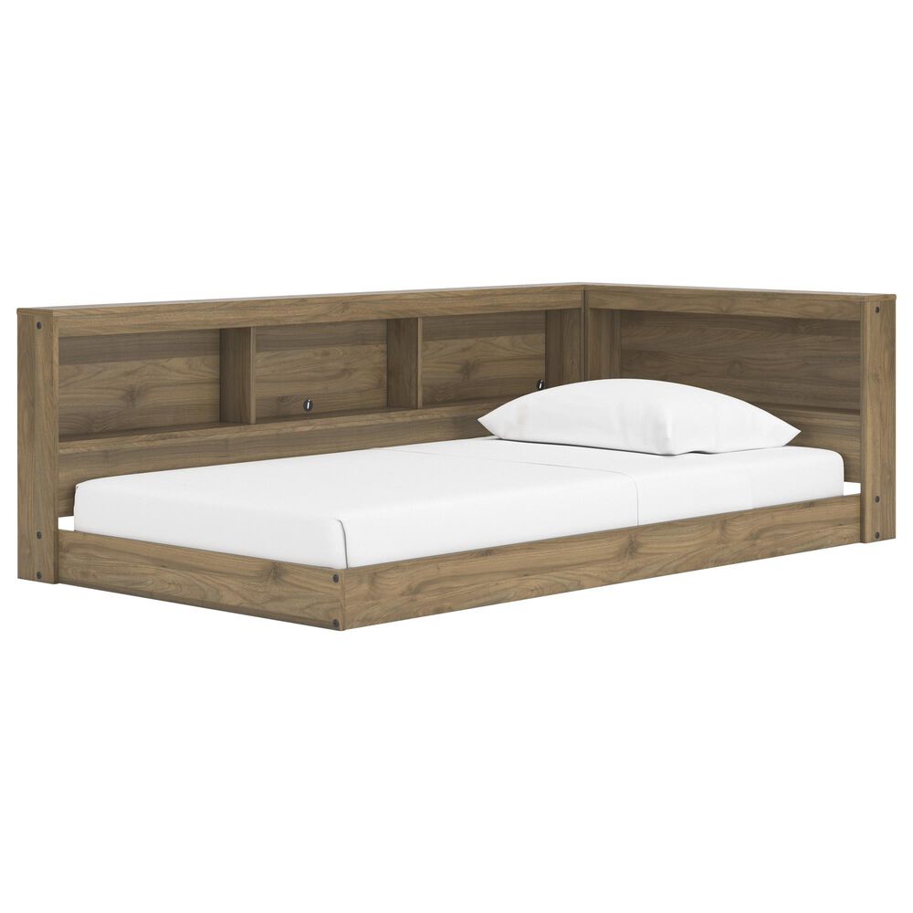 Ashley Deanlow Twin Bookcase Storage Bed in Honey, , large