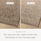 Loloi II Newman 6"7" x 9"10" Dark Taupe and Natural Area Rug, , large