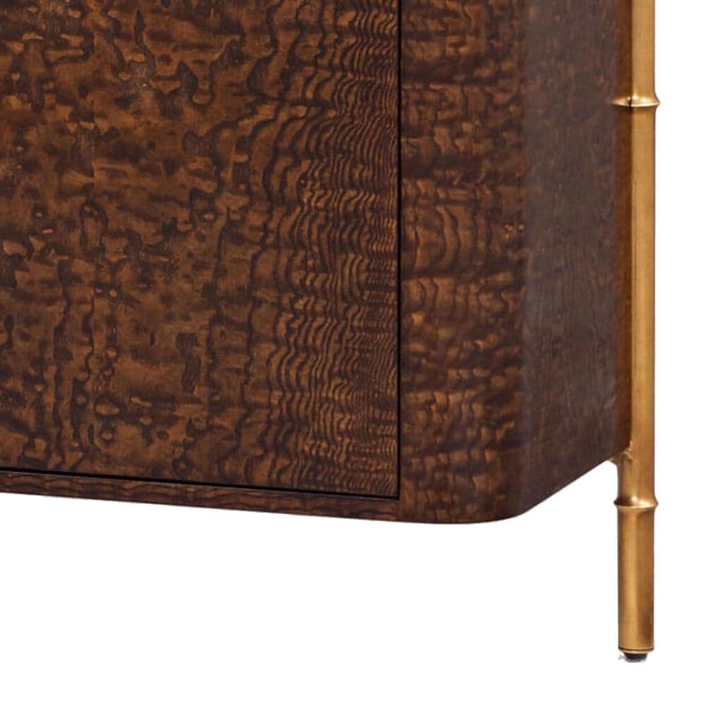 Theodore Alexander Kesden Sideboard with Leg in Pyramid Brown and Satin Brass, , large