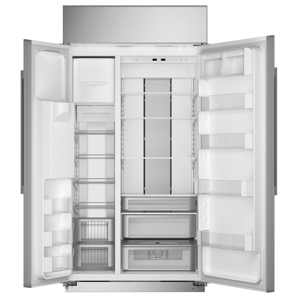 Monogram 42&quot; Smart Built-In Side by Side Refrigerator with Dispenser &#40;Handle Kit Not Included&#41; in Stainless Steel, , large