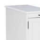 Linon Home Decor Barron Accent Table with USB Charging Station in White, , large