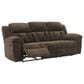 Ashley Frohn Manual Reclining Sofa in Chocolate, , large