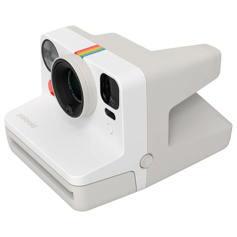 Polaroid Now Generation 3 Instant Camera with Color Film Bundle (8 Photos) in Pebble White, , large
