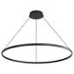 Golden Lighting Veritas 47" 1-Light Chandelier in Sand Black, , large