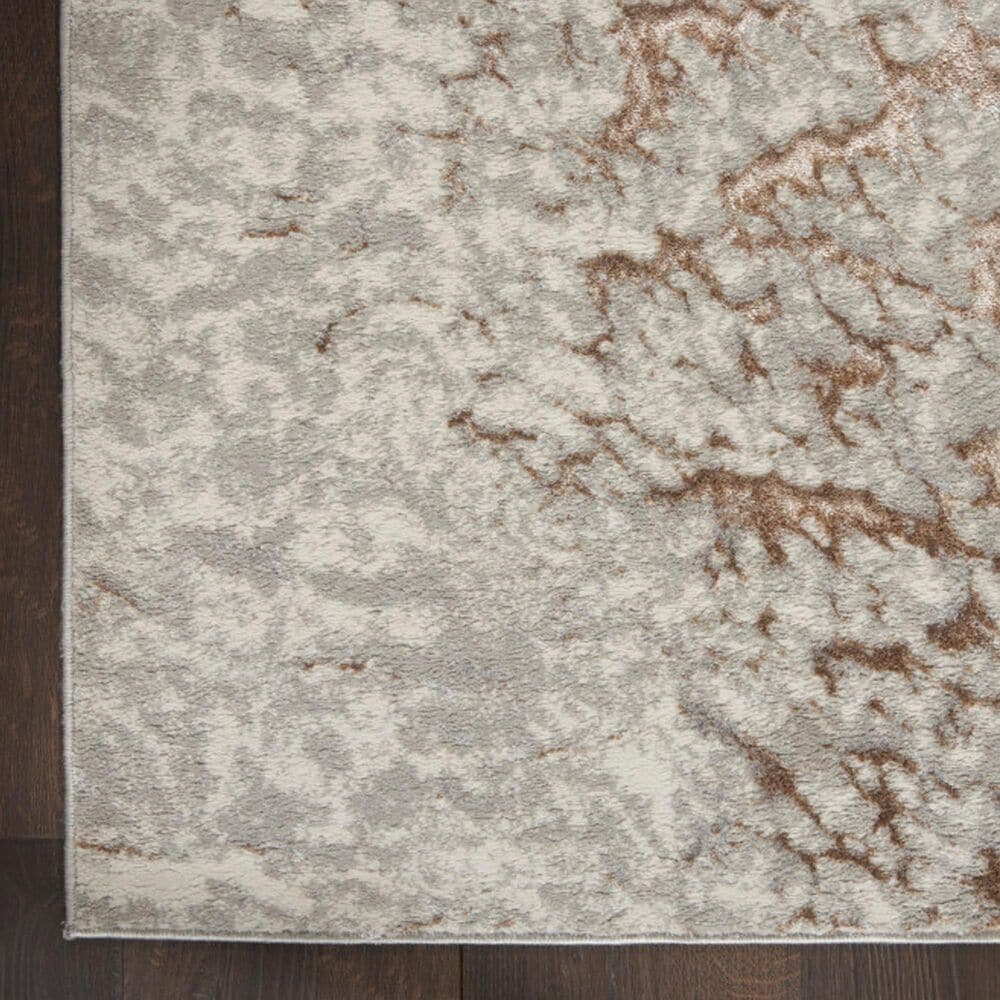 Nourison Metallic 8&#39; x 10&#39; Grey Mocha Area Rug, , large