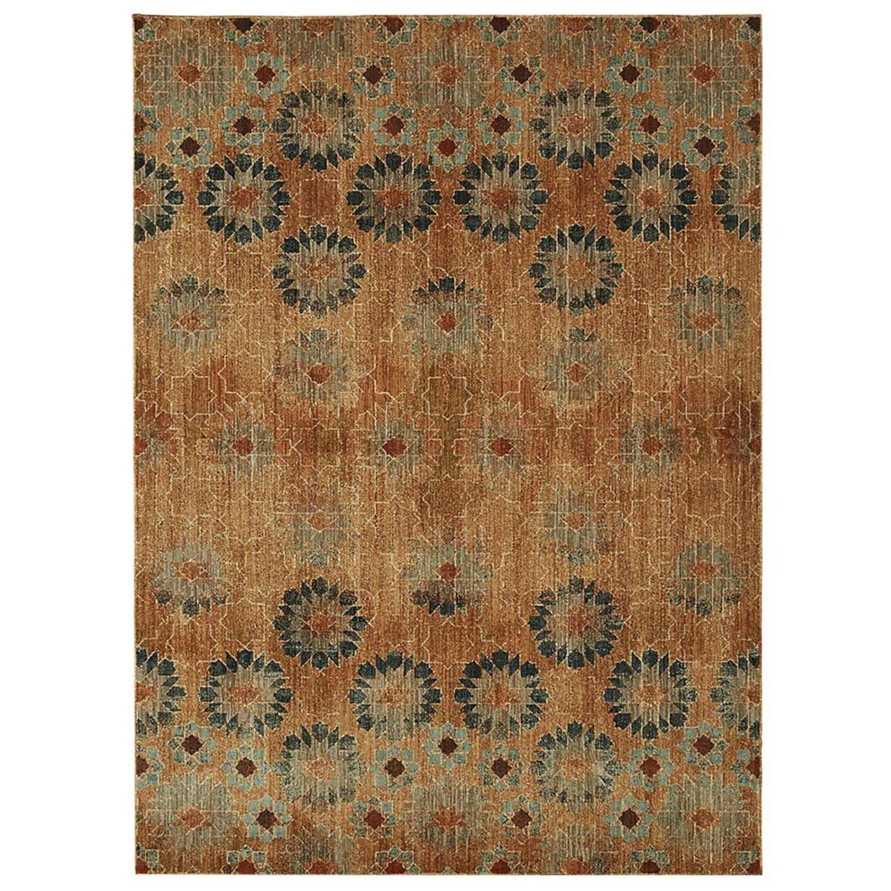 Mohawk Studio In Bloom 91320-20044 8" x 11" Saffron Area Rug, , large