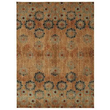 Mohawk Studio In Bloom 91320-20044 8" x 11" Saffron Area Rug, , large