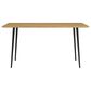 Ashley Gretlynn Rectangular Dining Table in Light Natural and Matte Black - Table Only, , large