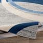Surya Monaco MOC-2320 2" x 3" Navy, Silver Gray and Cream Scatter Rug, , large