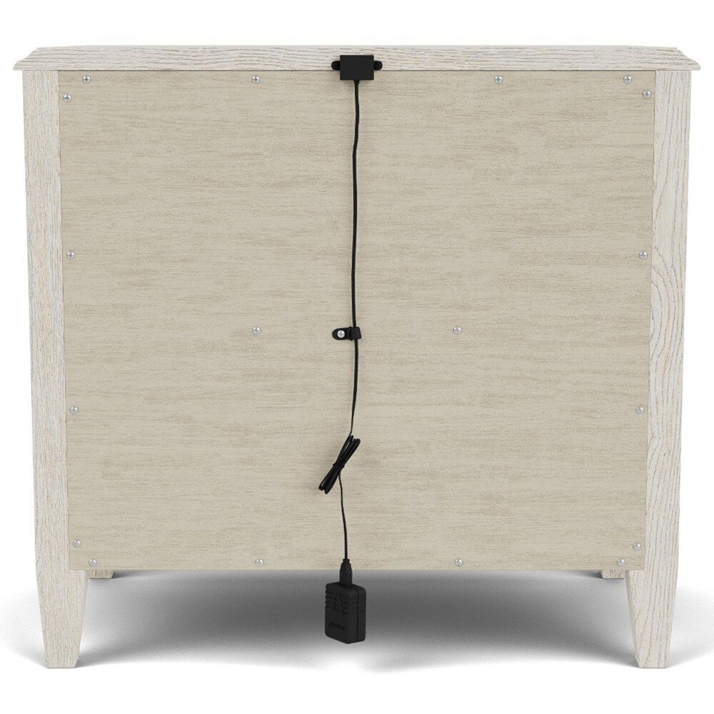 Riverside Furniture Carmella Queen Platform Panel Bed with Two Nightstands in Pebble Oak, , large