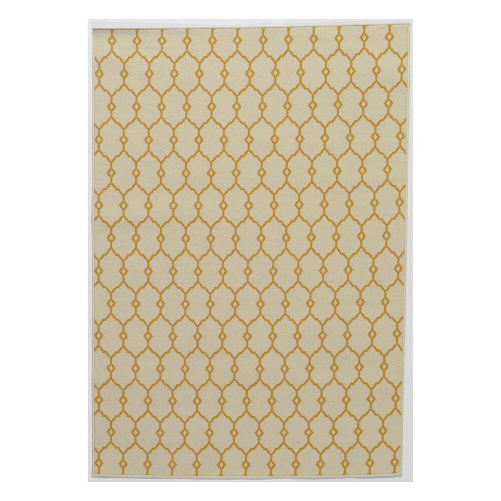 Momeni Baja BAJ-2 6'7" x 9'6" Yellow Area Rug, , large